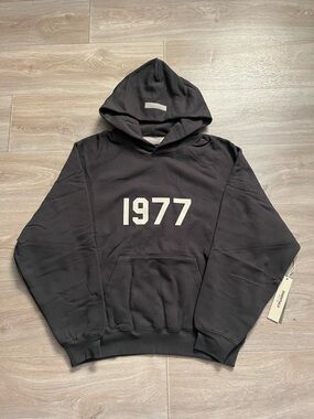 NEW Essentials Fear Of God 1977 Iron Hoodie - Size M